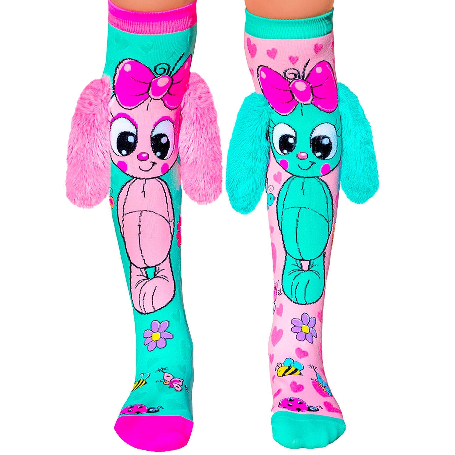 MADMIA - BUNNY SOCKS WITH FLUFFY EARS 6-99 YRS - Toyworld Frankston