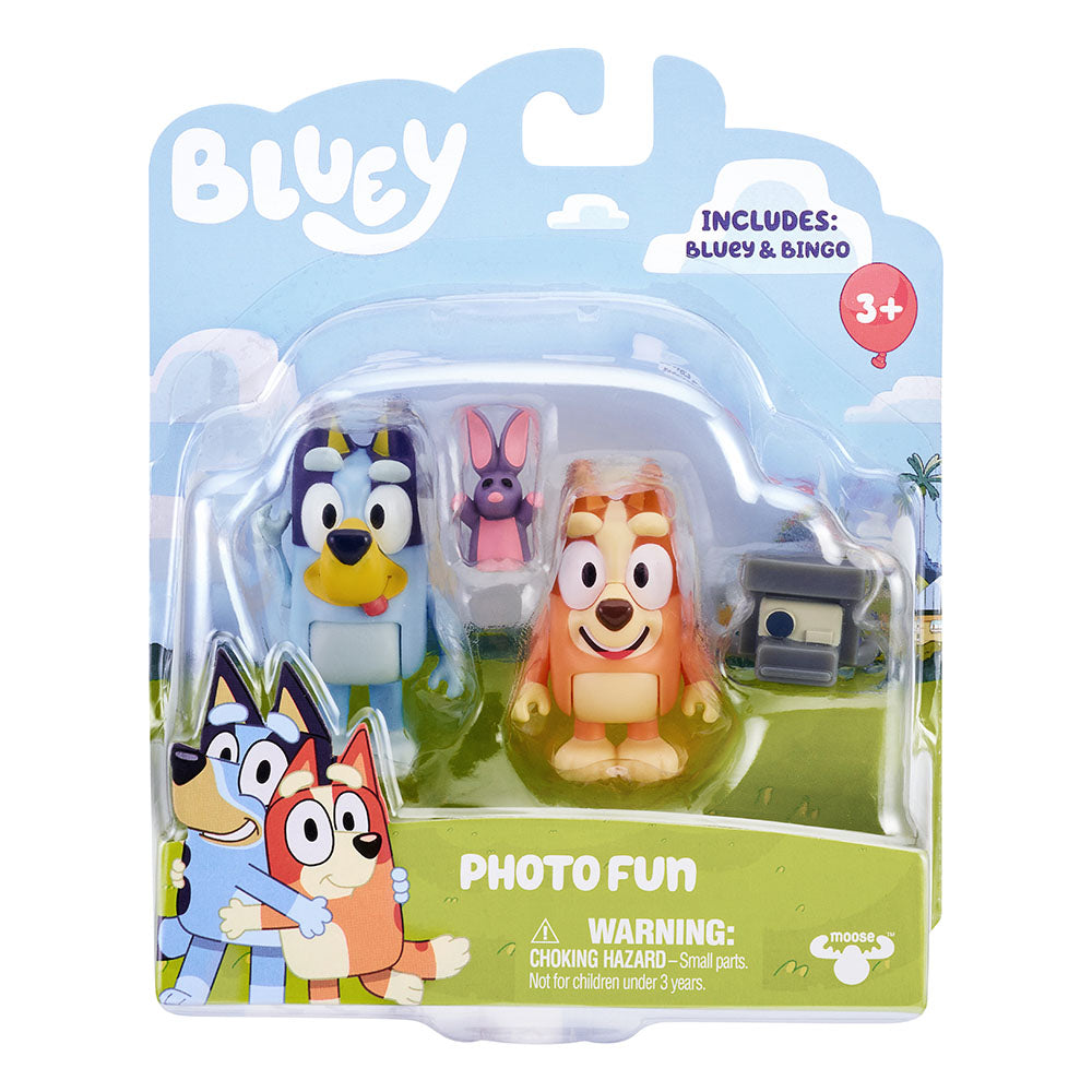 BLUEY S FIGURE 2PK PHOTO FUN - Toyworld Frankston