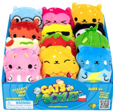CATS VS PICKLES BEAN BAG CHARACTER ASSORTMENT - Toyworld Frankston
