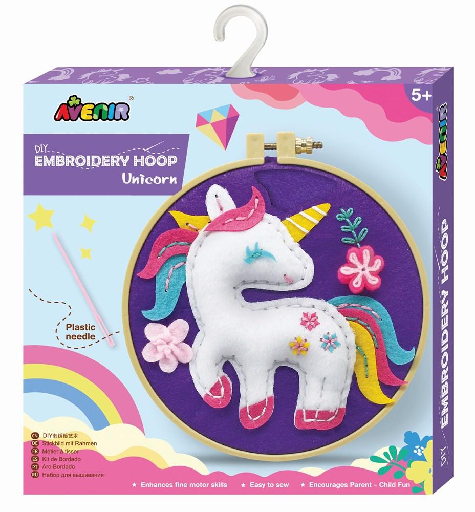 AVENIR - EMBROIDERY HOOP - UNICORN - Toyworld Frankston