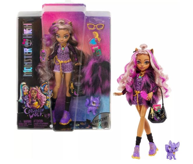MONSTER HIGH DOLL CLAWDEEN WOLF