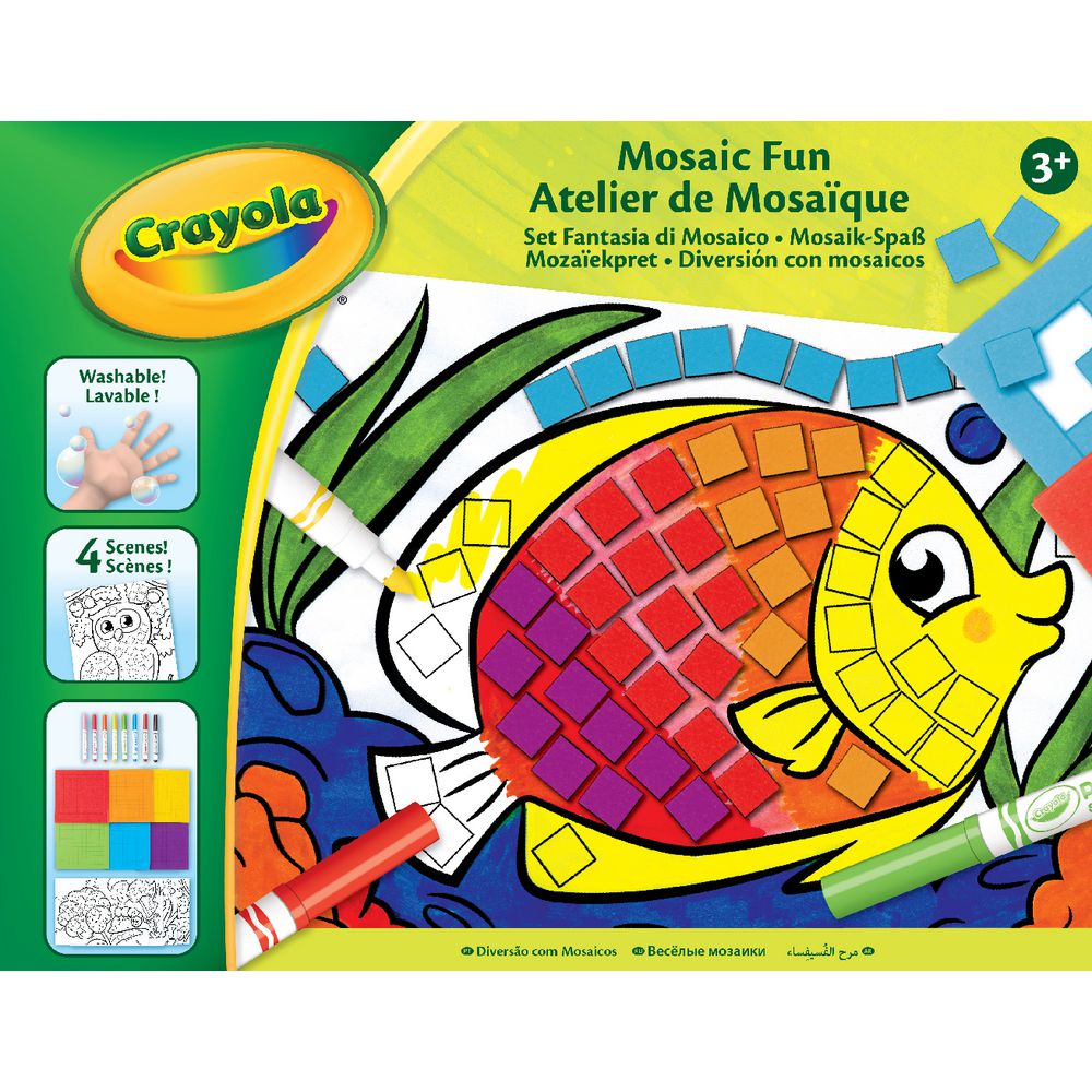 CRAYOLA MOSAIC FUN ACTIVITY KIT - Toyworld Frankston