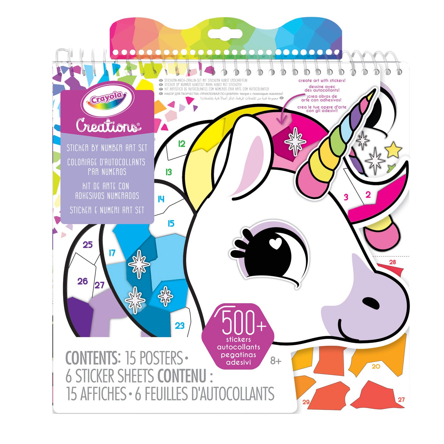 CRAYOLA CREATIONS NUMBER ART STICKER BOOK - Toyworld Frankston