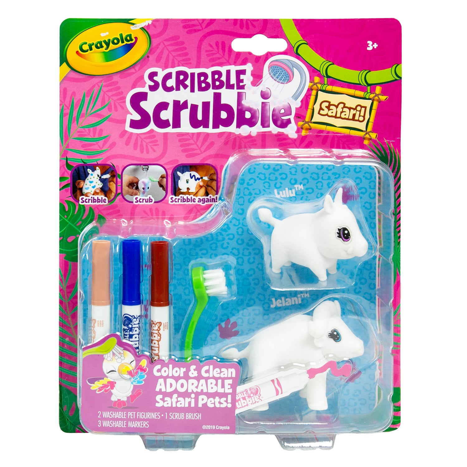 SCRIBBLE SCRUBBIES COLOR AND CLEAN SAFARI PETS - Toyworld Frankston