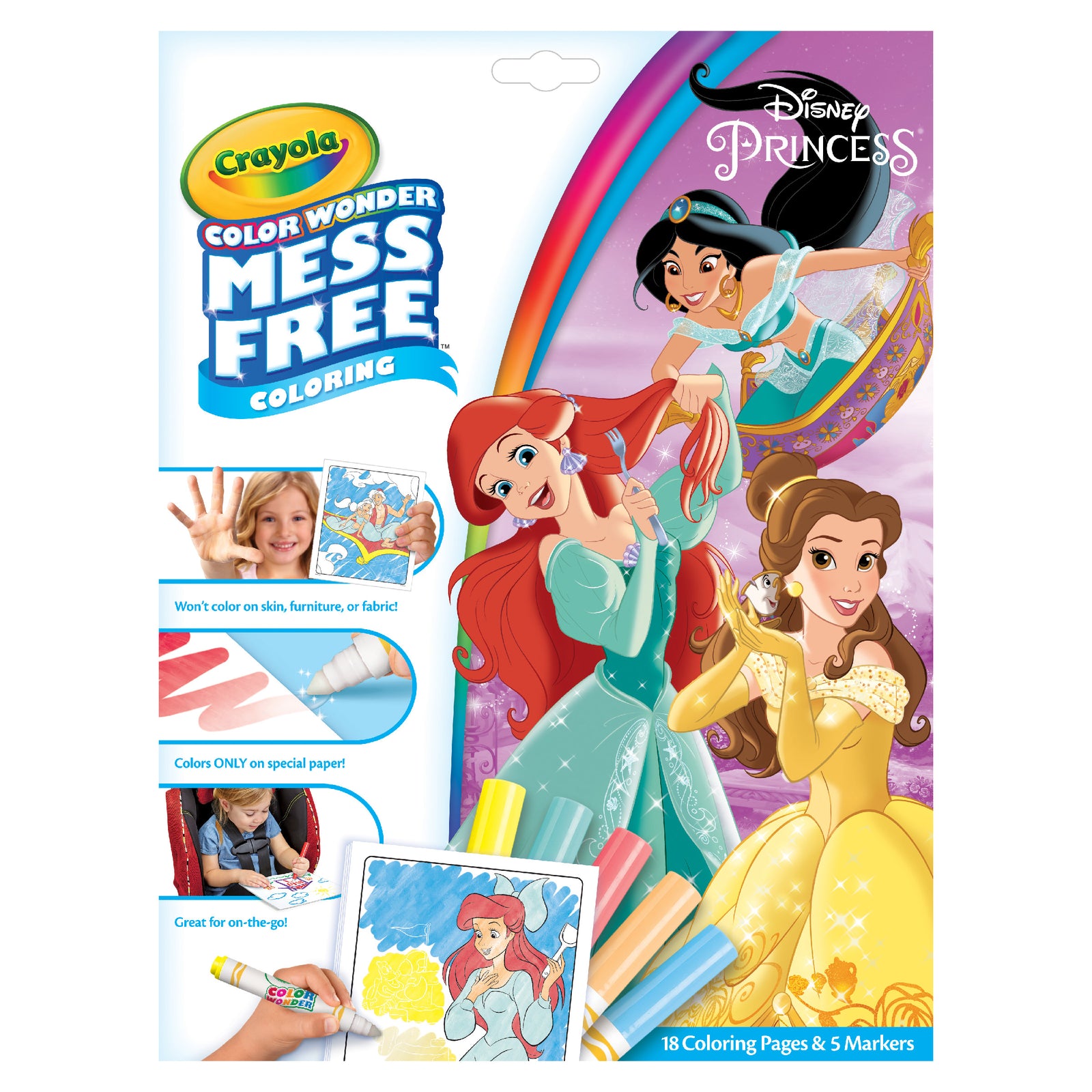 CRAYOLA COLOUR WONDER MESS FREE PRINCESS - Toyworld Frankston