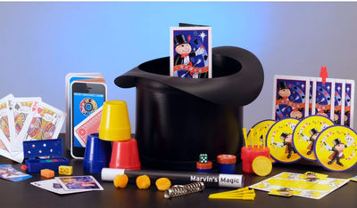 MARVINS MAGIC MAGIC HAT FOR YOUNG MAGICIANS 150 MAGIC TRICKS - Toyworld Frankston