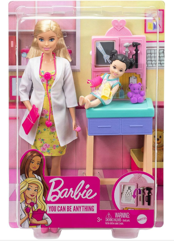 Barbie Paediatrician Blonde Doll Playset - Toyworld Frankston