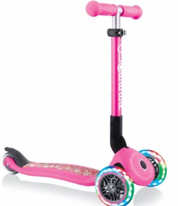 GLOBBER JUNIOR PRIMO FOLDABLE FANTASY - FLOWERS PINK - Toyworld Frankston