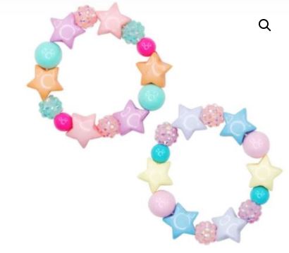 PINK POPPY PASTEL SPARKLE STAR BRACELET - Toyworld Frankston