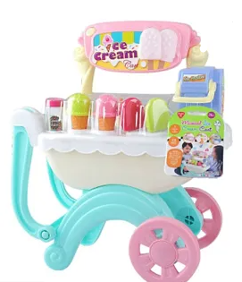 PLAYGO TALKING ICE-CREAM CART BATTERY OPERATED 13 PCS - Toyworld Frankston