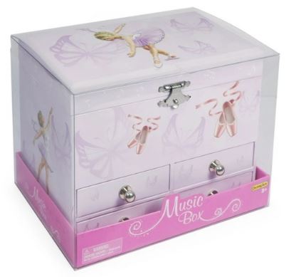 MUSIC BOX WHITE FOUR DRAWER - Toyworld Frankston