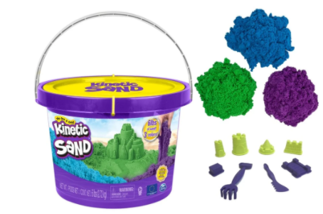 KINETIC SAND 6LB X 3 COLOUR BUCKET WITH TOOLS - Toyworld Frankston