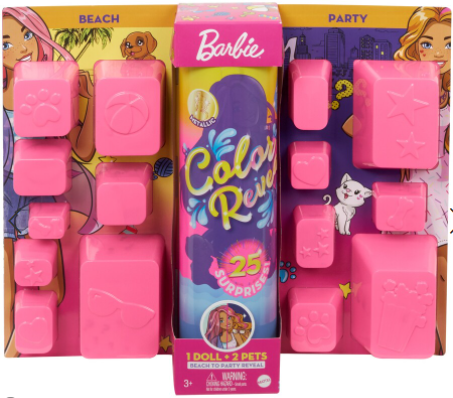 BARBIE ULTIMATE COLOR REVEAL DOLL - BEACH TO PARTY REVEAL - Toyworld Frankston