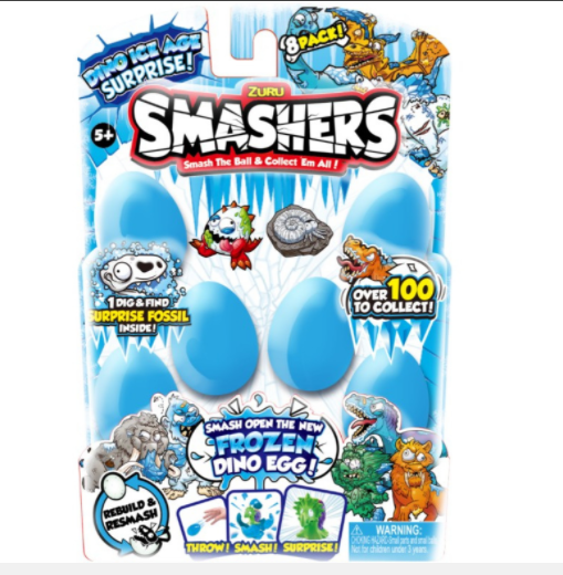 SMASHERS DINO ICE AGE 8PK - Toyworld Frankston