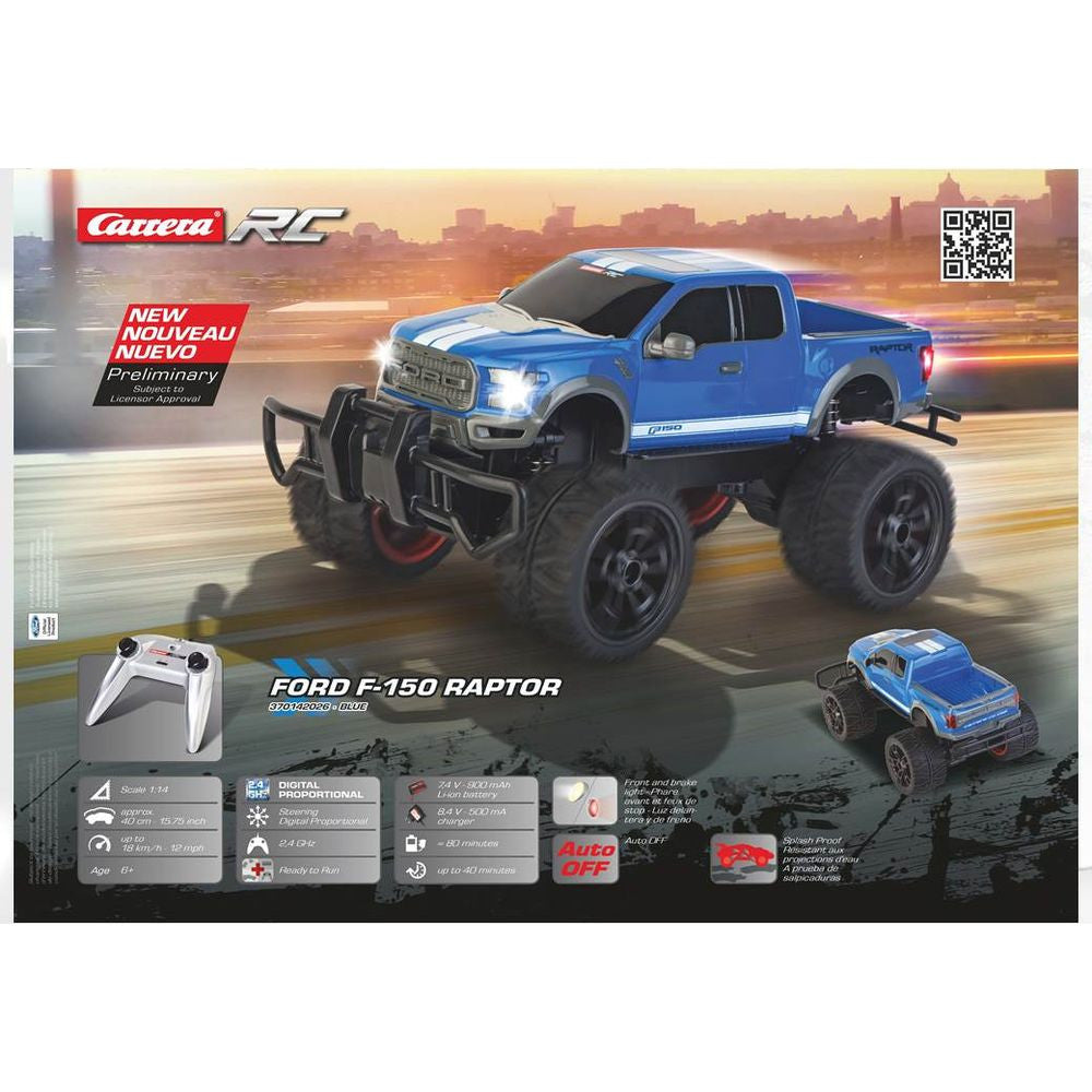 CARRERA RC 2.4 F150 RAPTOR BLUE | Toyworld Frankston | Toyworld Frankston