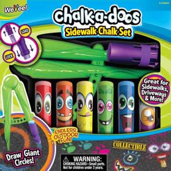 CHALK A DOOS SIDEWALK CHALK SET - Toyworld Frankston