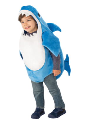 DADDY SHARK DELUXE COSTUME BLUE SIZE TODDLER - Toyworld Frankston