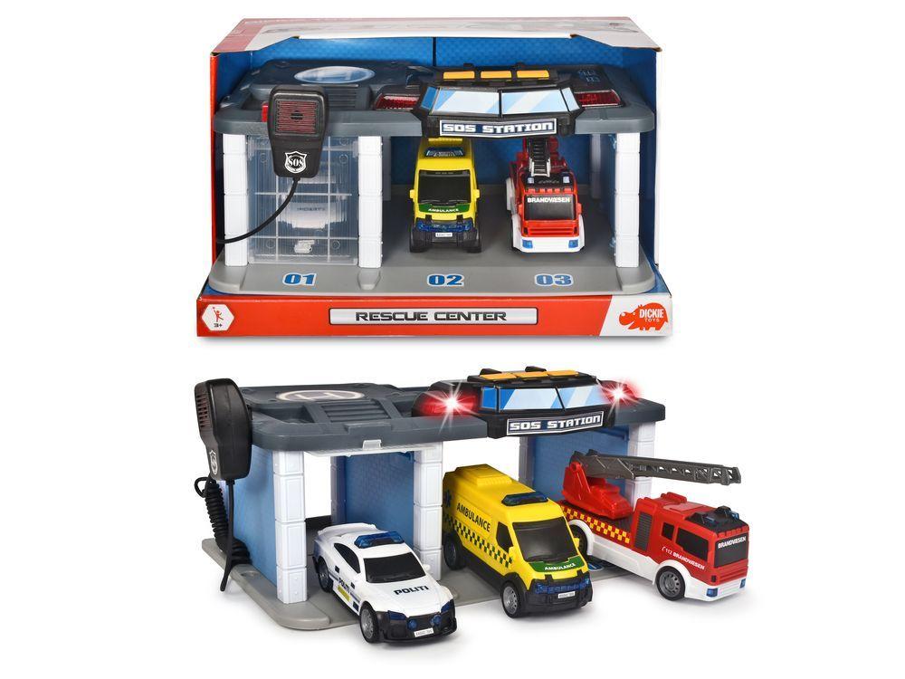 DICKIE EMERGENCY RESCUE CENTRE LIGHT & SOUND - Toyworld Frankston