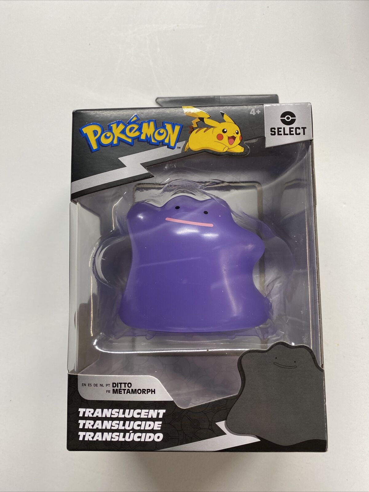 POKEMON SELECT BATTLE TRANSLUCENT FIGURE - DITTO - Toyworld Frankston