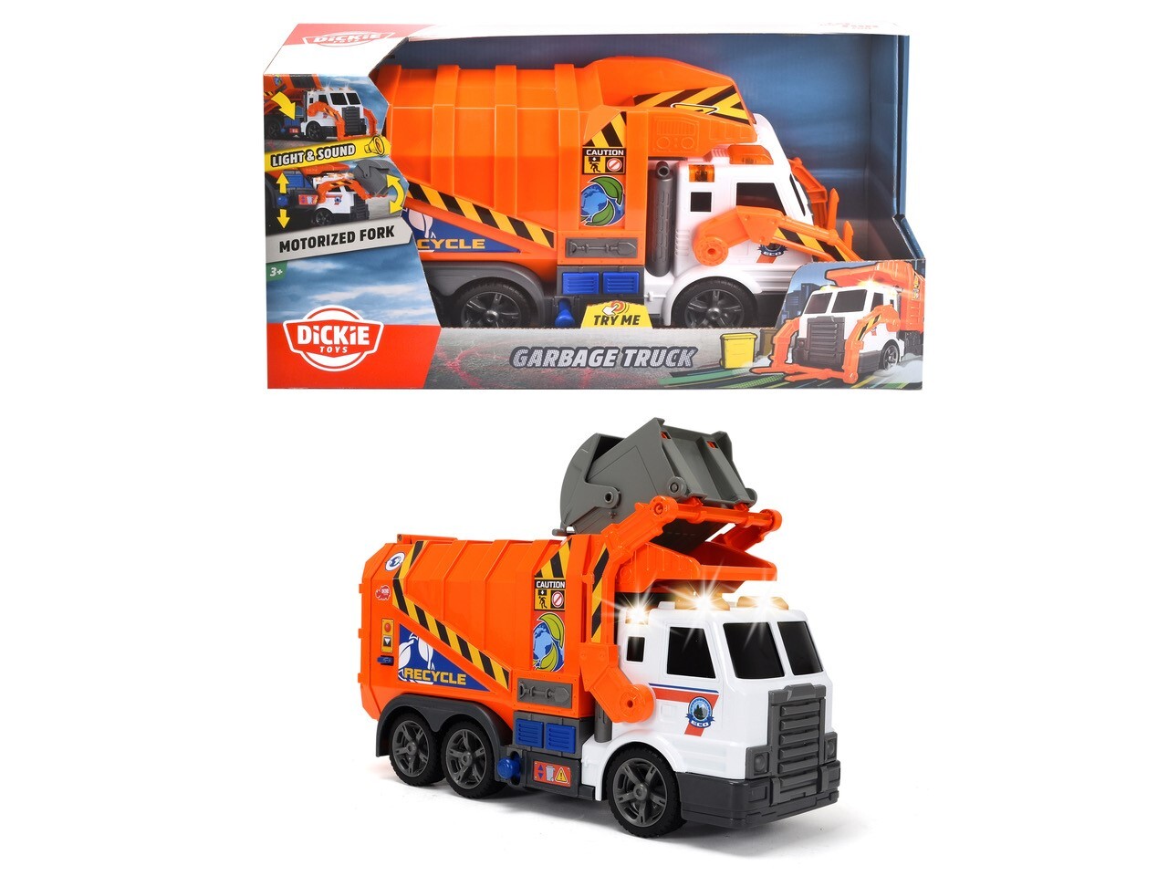 GARBAGE TRUCK L/S 46CM - Toyworld Frankston