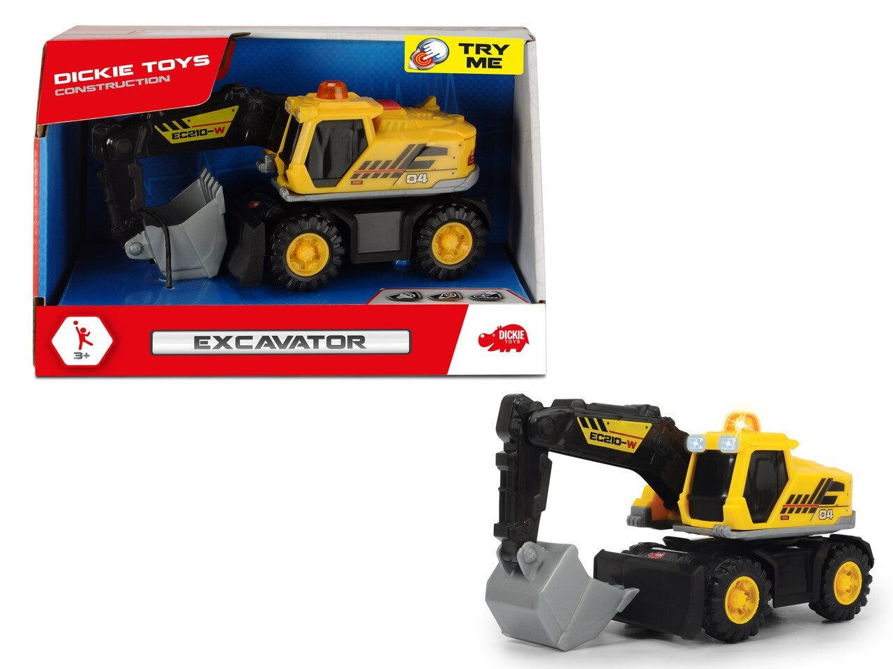 DICKIE CONSTRUCTION VEHICLE - EXCAVATOR - Toyworld Frankston