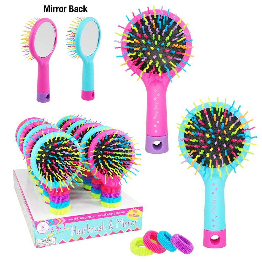 HAIRBRUSH AND MIRROR SET AST - Toyworld Frankston