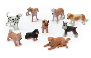 PETERKIN DOG WORLD 9 PIECE FIGURE PACK