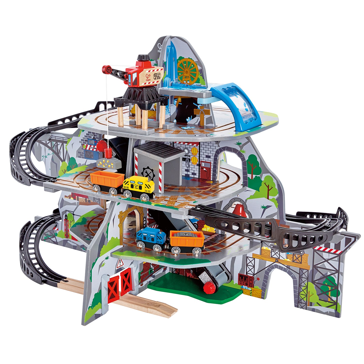 HAPE MIGHTY MOUNTAIN MINE TRAIN SET - Toyworld Frankston