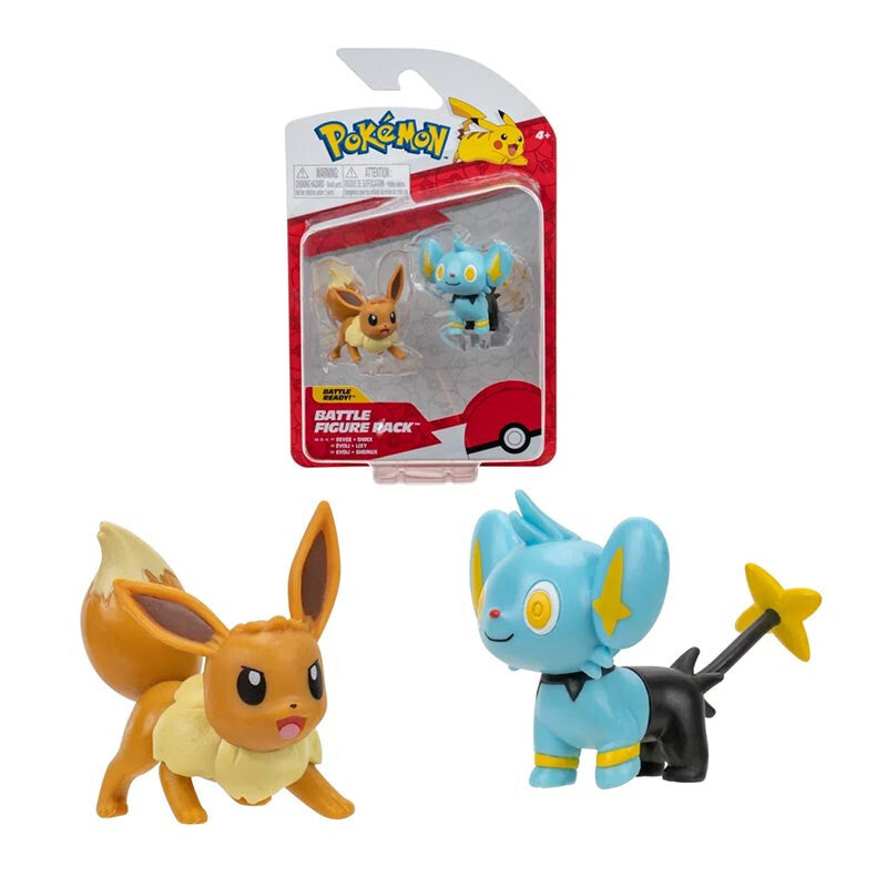 POKEMON BATTLE FIGURE - EEVEE AND SHINX - Toyworld Frankston