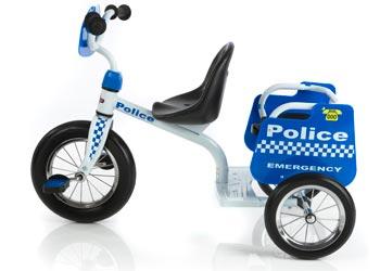 TRIKE EUROTRIKE-TANDEM TRIKE-POLICE - Toyworld Frankston