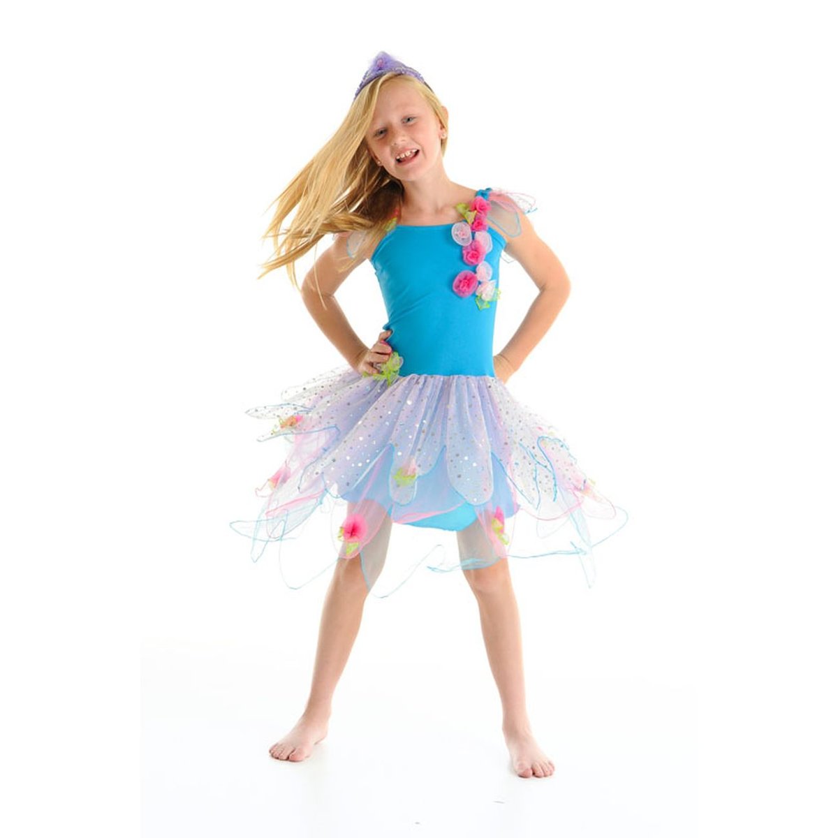 CRYSTAL FAIRY DRESS - TURQUOISE SMALL - Toyworld Frankston