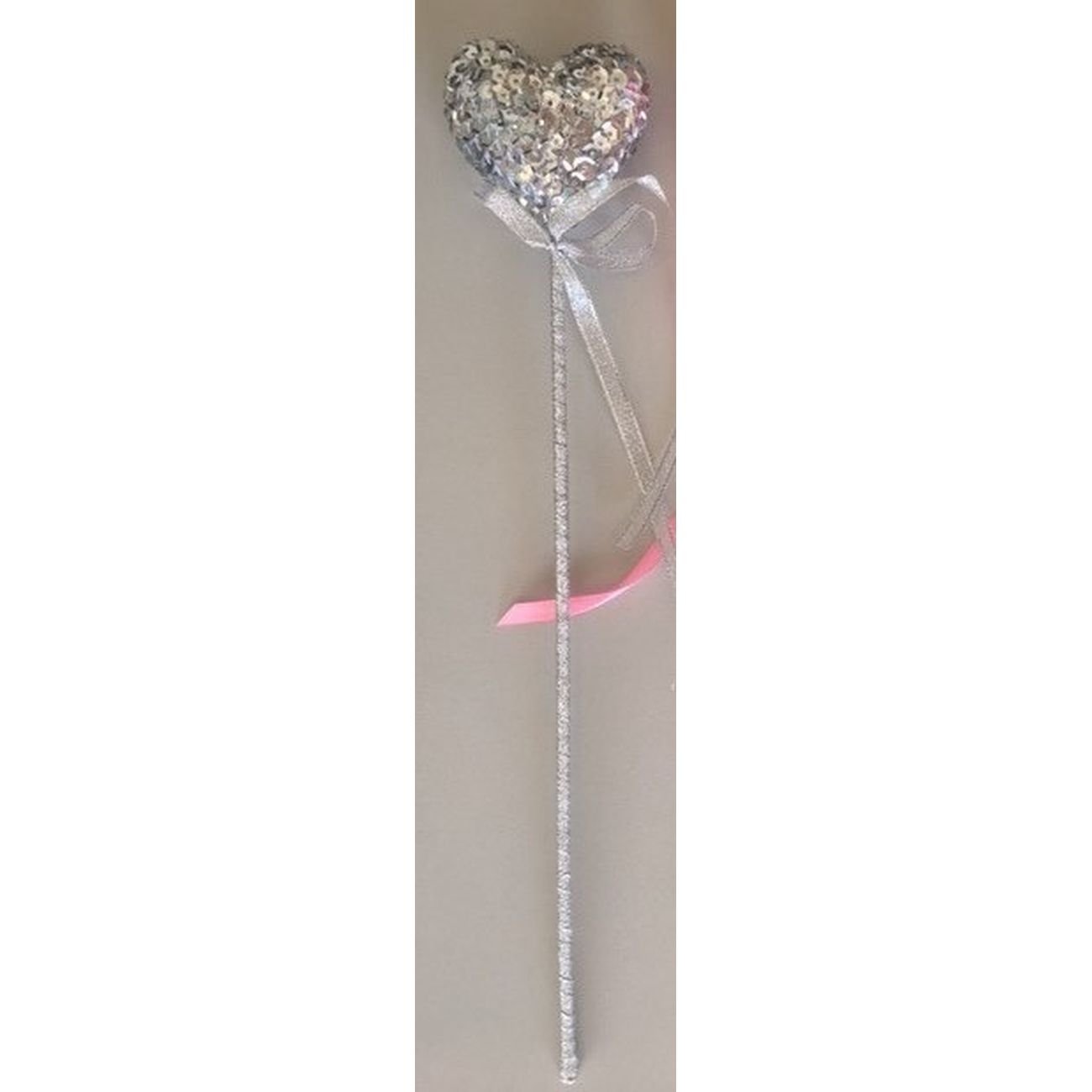 PUFFY HEART WAND - SILVER - Toyworld Frankston