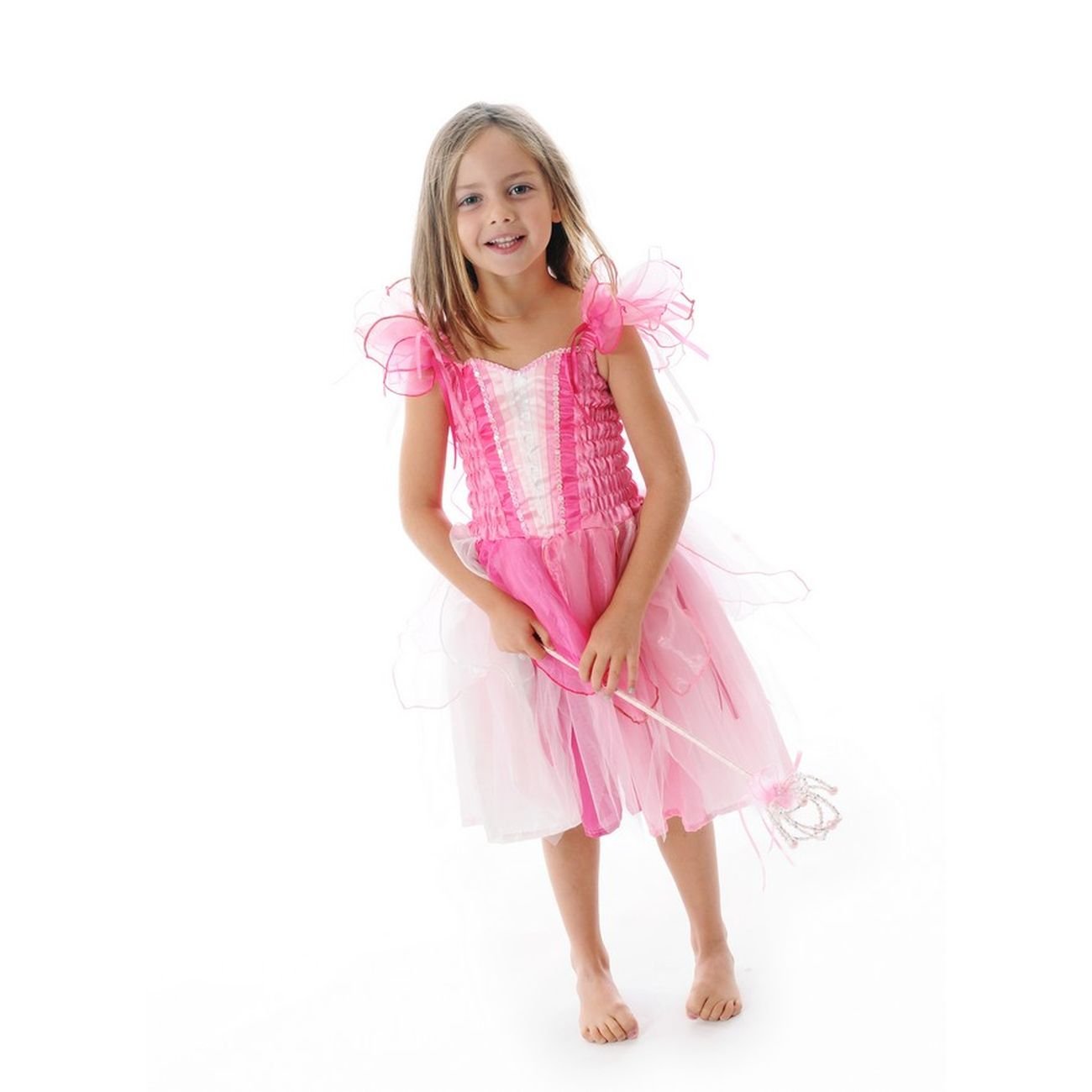 RIBBON FAIRY DRESS - LIGHT PINK MEDIUM - Toyworld Frankston