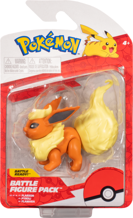POKEMON BATTLE FIGURE - FLAREON - Toyworld Frankston