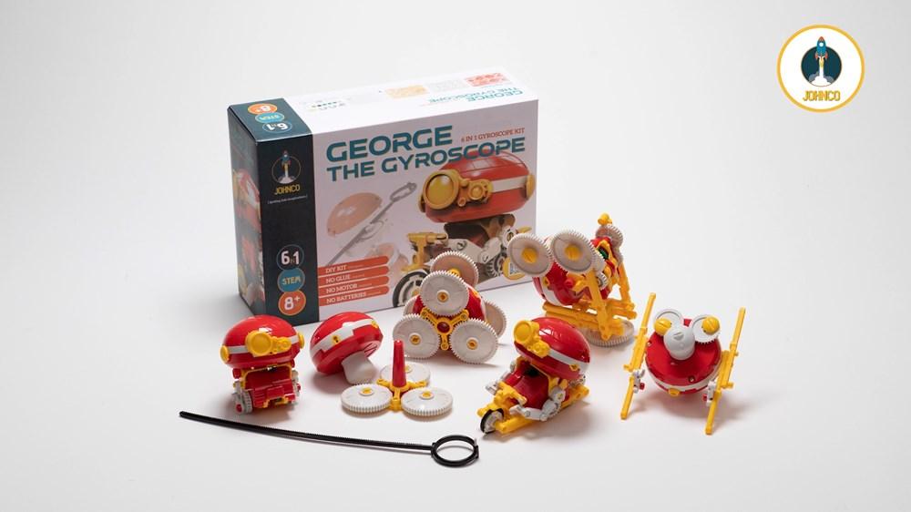 GEORGE THE GYROSCOPE 6 IN 1 GYROSCOPE KIT - Toyworld Frankston