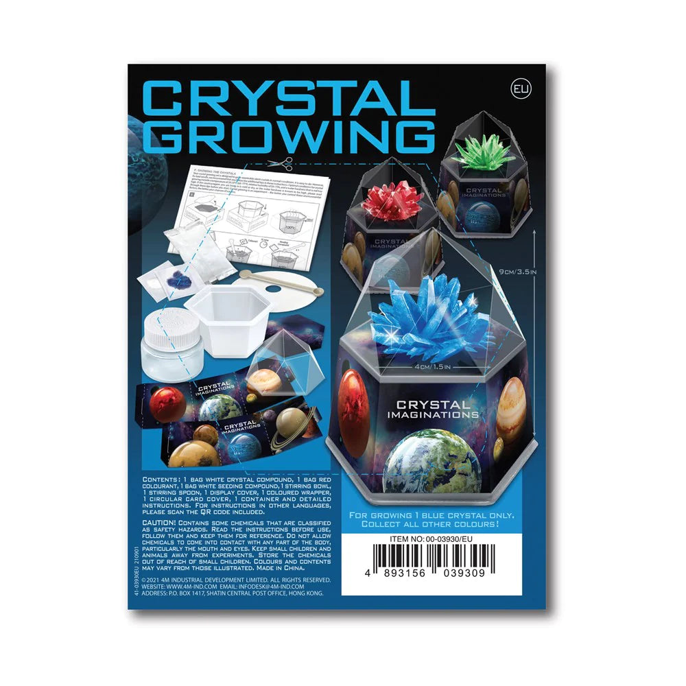 4M CRYSTAL GROWING KIT SPACE GEM BLUE - Toyworld Frankston