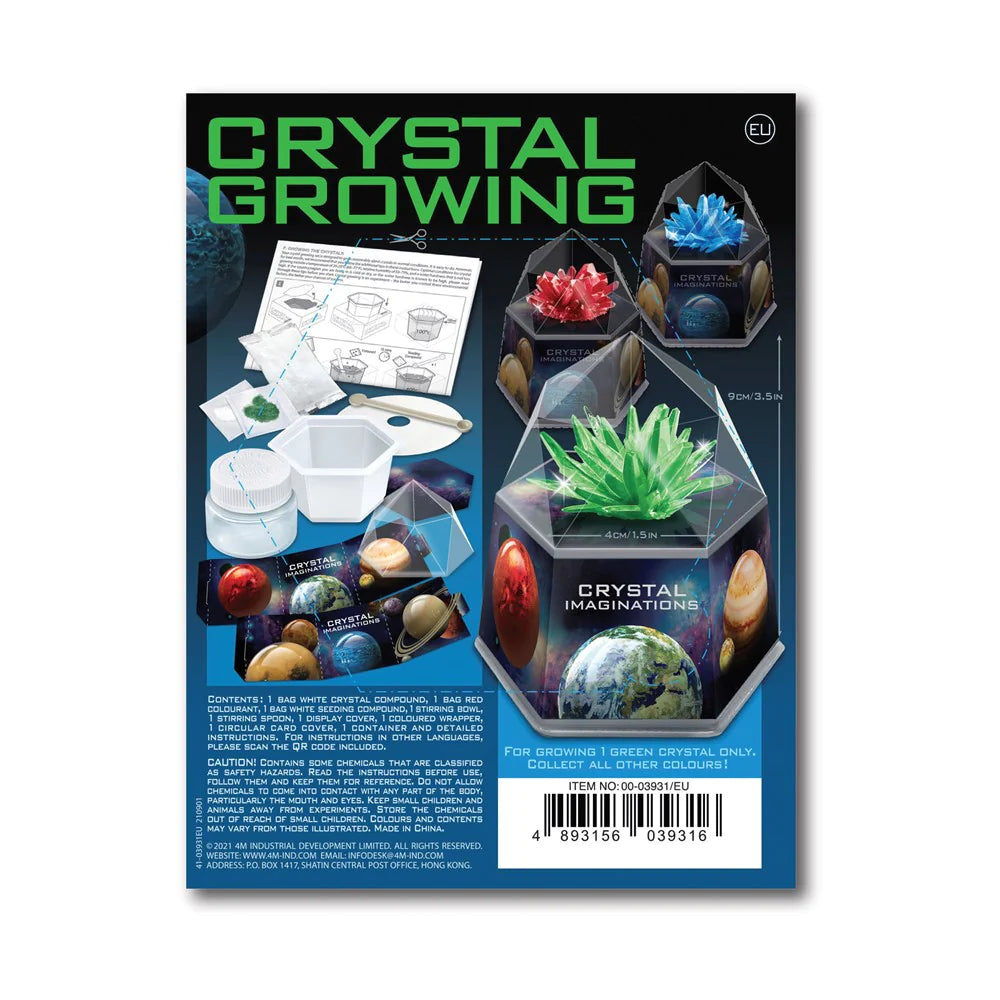 4M CRYSTAL GROWING KIT SPACE GEM GREEN - Toyworld Frankston