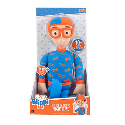 BLIPPI PLUSH - MY BUDDY BLIPPI NIGHTTIME - Toyworld Frankston