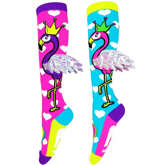 MADMIA FLYING FLAMINGOS SOCKS WITH WINGS - Toyworld Frankston