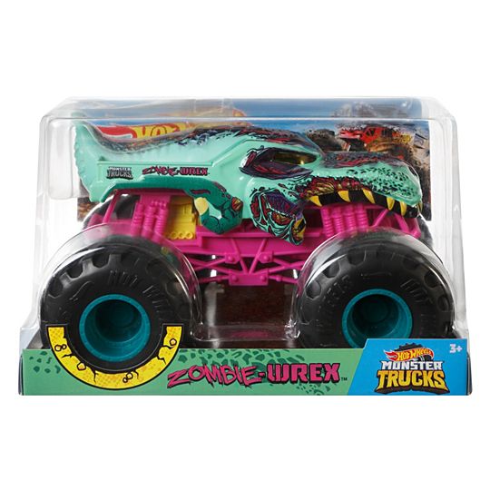 HOT WHEELS MONSTER TRUCKS 1:24 - ZOMBIE-WREX - Toyworld Frankston
