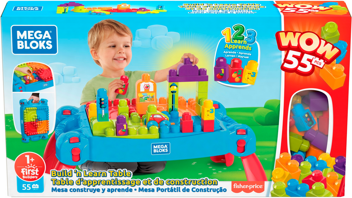 MEGA BLOKS BUILD N LEARN TABLE