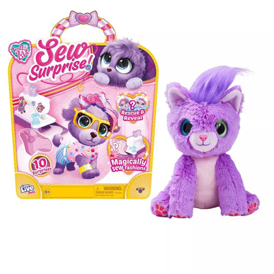 LITTLE LIVE PETS: SCRUFF-A-LUVS SEW SURPRISE FASHION PLUSH PURPLE - Toyworld Frankston