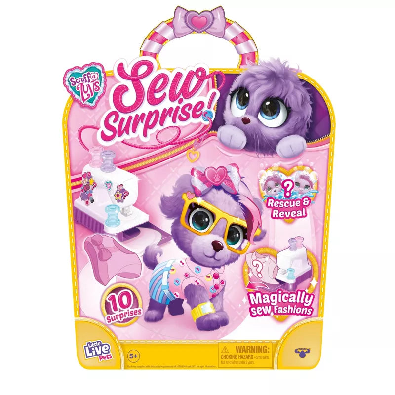 LITTLE LIVE PETS: SCRUFF-A-LUVS SEW SURPRISE FASHION PLUSH PURPLE - Toyworld Frankston