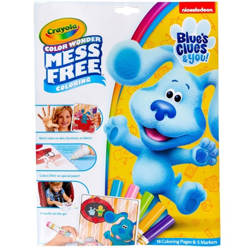 CRAYOLA COLOUR WONDER MESS FREE BLUES CLUES AND YOU - Toyworld Frankston