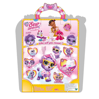 LITTLE LIVE PETS: SCRUFF-A-LUVS SEW SURPRISE FASHION PLUSH PURPLE - Toyworld Frankston