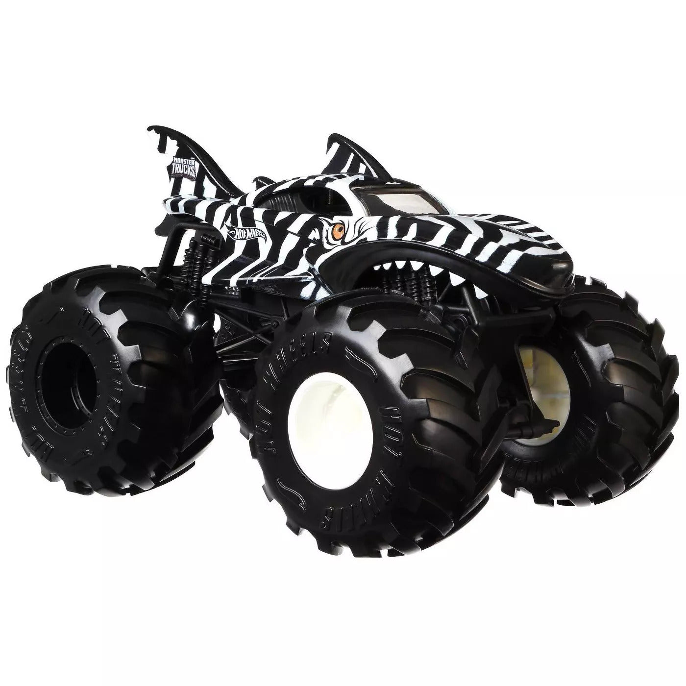 HOT WHEELS MONSTER TRUCKS 1:24 - ZEBRA SHARK - Toyworld Frankston