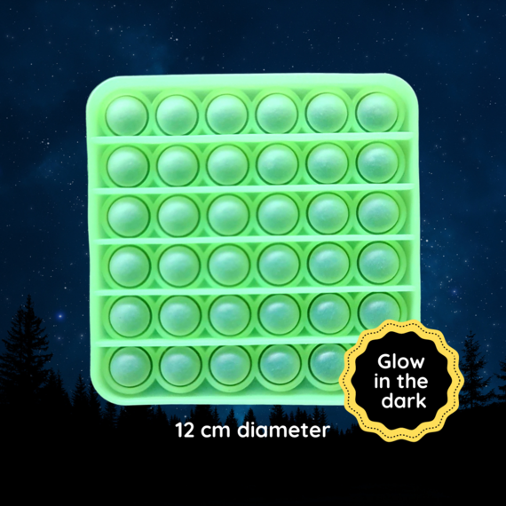 POP IT FIDGET GLOW IN THE DARK SQUARE ASSORTED - Toyworld Frankston