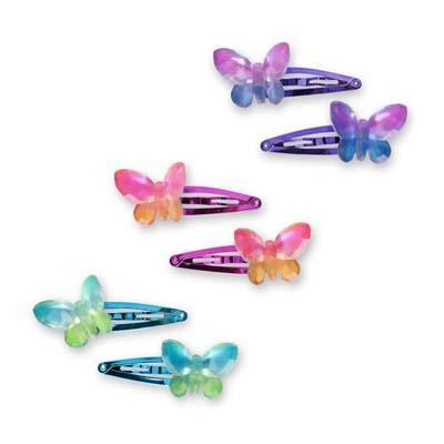 OMBRE BUTTERFLY HAIR CLIPS