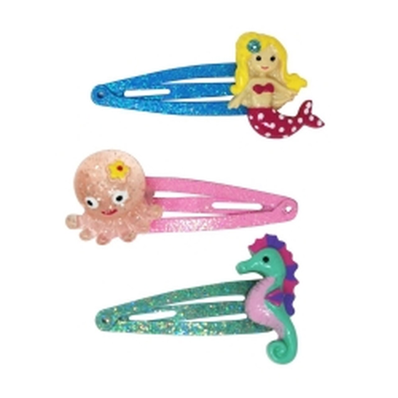 MERMAID & FRIENDS 3PK HAIR CLIPS - Toyworld Frankston