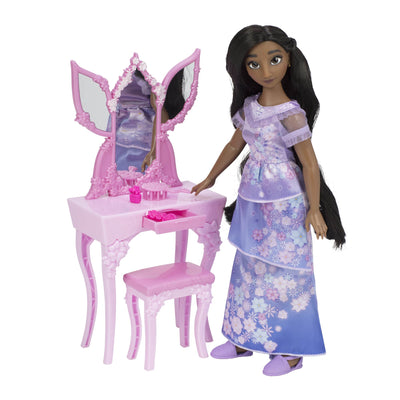 DISNEY ENCANTO ISABELA FASHION DOLL AND FLOOR VANITY